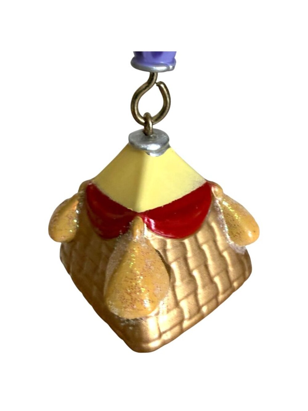 2 Kurt Adler Hot Air Balloon Christmas Ornaments Inspirational Words Plastic VTG - Picture 8 of 10